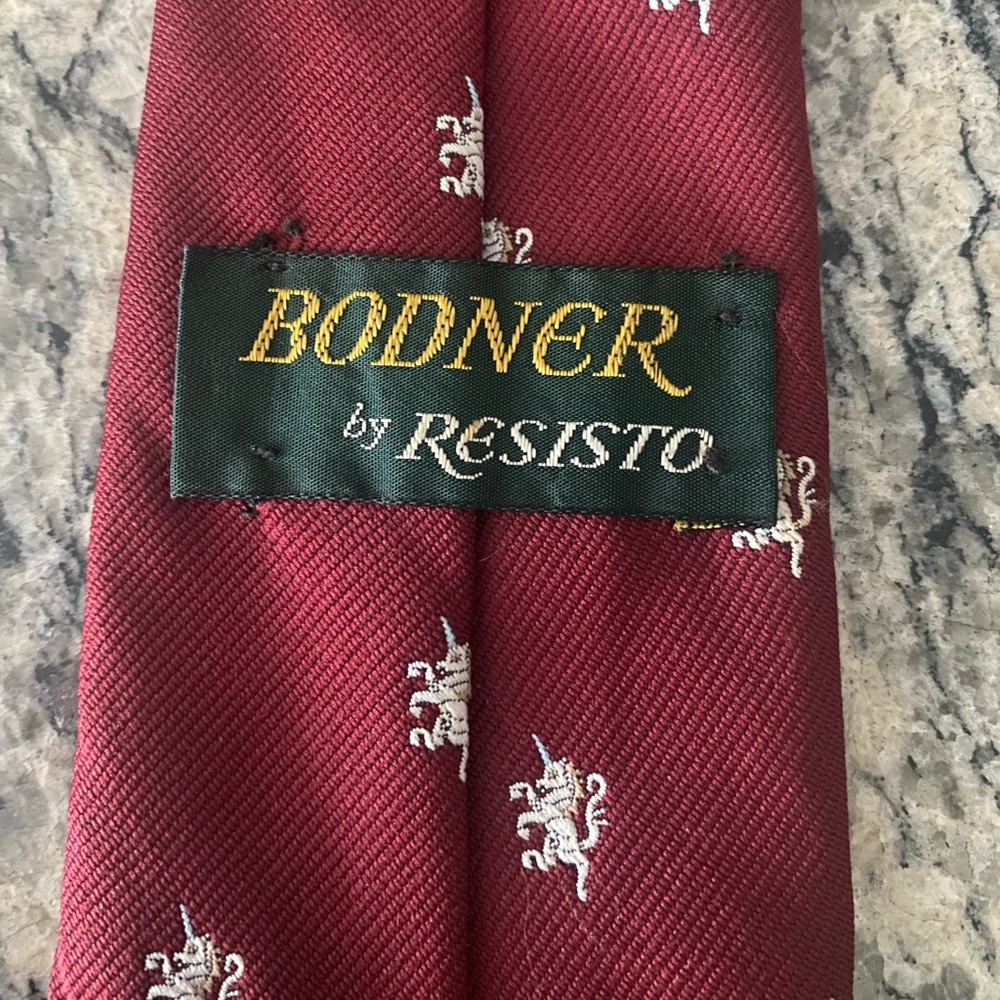 Vintage Neck Tie Resisto 1950s Heraldic Clubs Lions